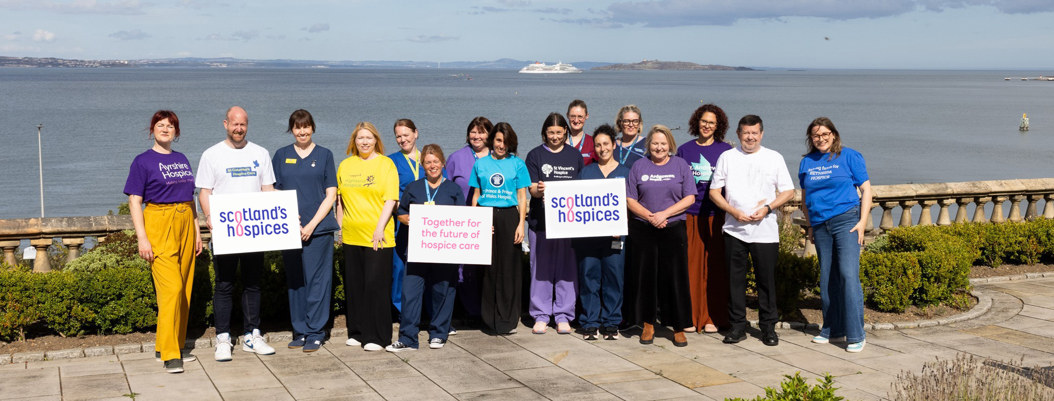 Representatives from all the hospices affiliated with Scotland's Hospices